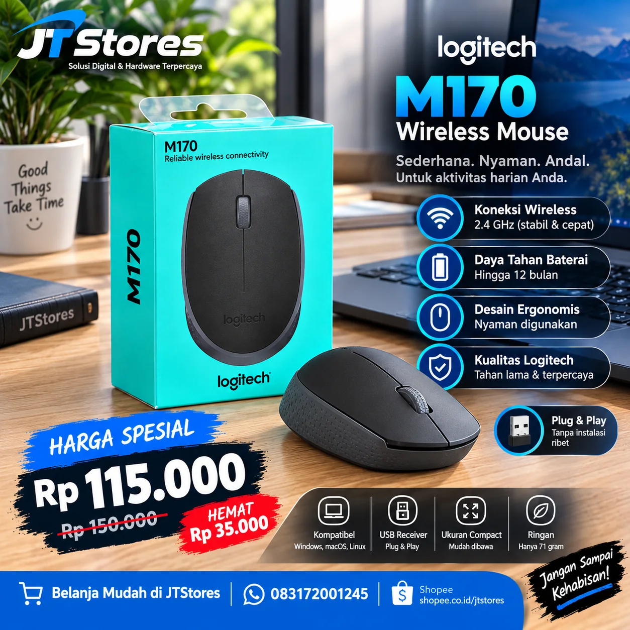 Logitech M170 Wireless Mouse